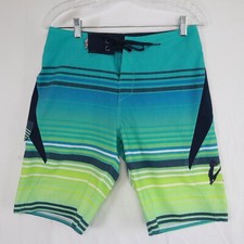 Salt Life Board Shorts Mens 28 SLX-QD Vapor Stretch Surf Swim Beach Striped