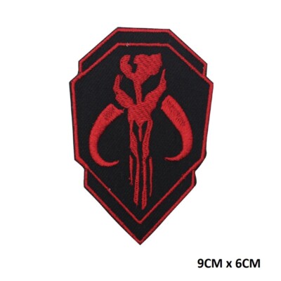 Mandalorian Double Shield Superhero Patch Bügelbild Patch Aufnäher bestickt Patch