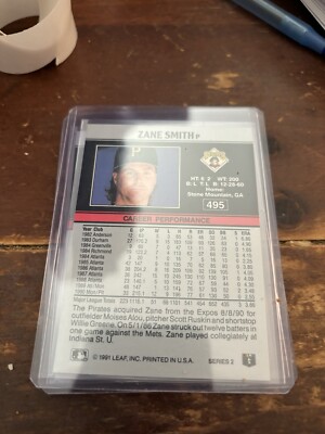 1991 Leaf - #495 Zane Smith Autographed | eBay