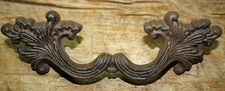 12 Cast Iron Antique Victorian Style Drawer Pull, Barn Handle, Door Handles