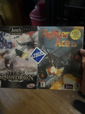 Jane's Attack Squadron (PC, 2002) Fighter Aces 2.5  PC, 2002) 2 Pack Sealed