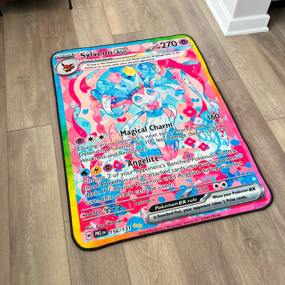 Anime Rug Pokemon Sylveon Ex Soft Polyester Carpet - Image 2 of 4