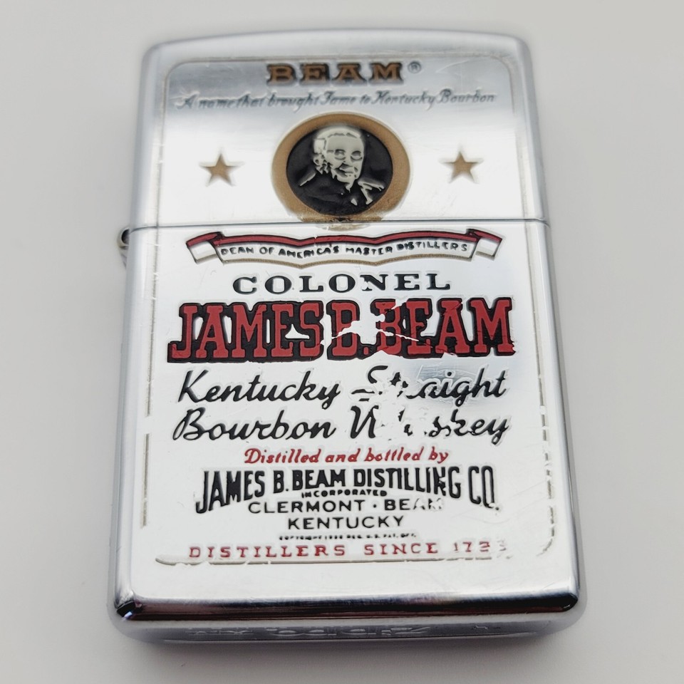 Colonel Jim James B. Beam Zippo Lighter Kentucky Straight Bourbon