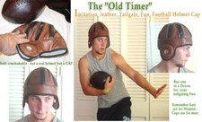 Old Timer imitation leather ft ball helmet Tailgating cap