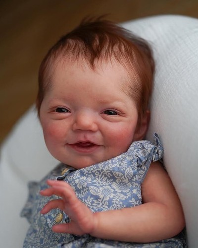 20 inch Realistic Reborn Baby Dolls Full Vinyl Body Sweet Smile Newborn Doll - Picture 7 of 7