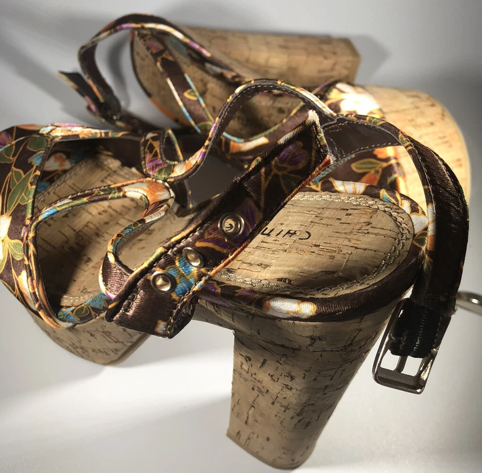 КИТАЙСКАЯ прачечная вечеринки время платформе сандалии для женщин размер 6B подержанные отличном - Изображение 3 из 4