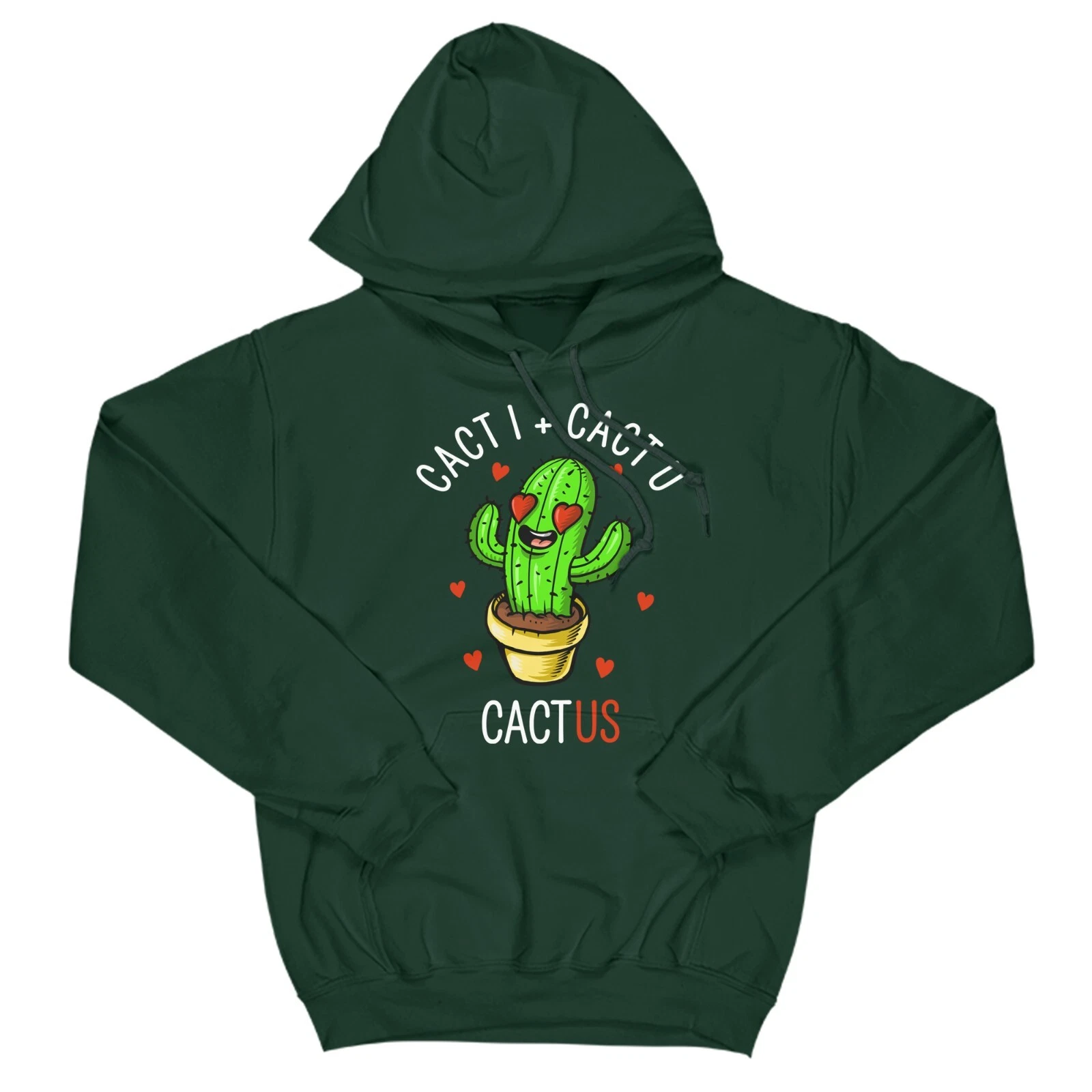 Felpa con cappuccio Cact U I Us Carine coppie regalo anniversario di San Valentino per lui ragazza
