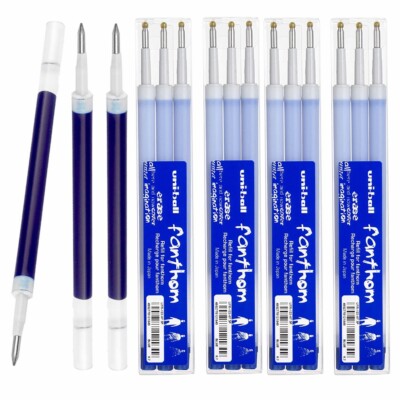 15 x Uni-Ball Fanthom & Signo radierbare Gel-Stift-Minen - schreiben, löschen & neu schreiben