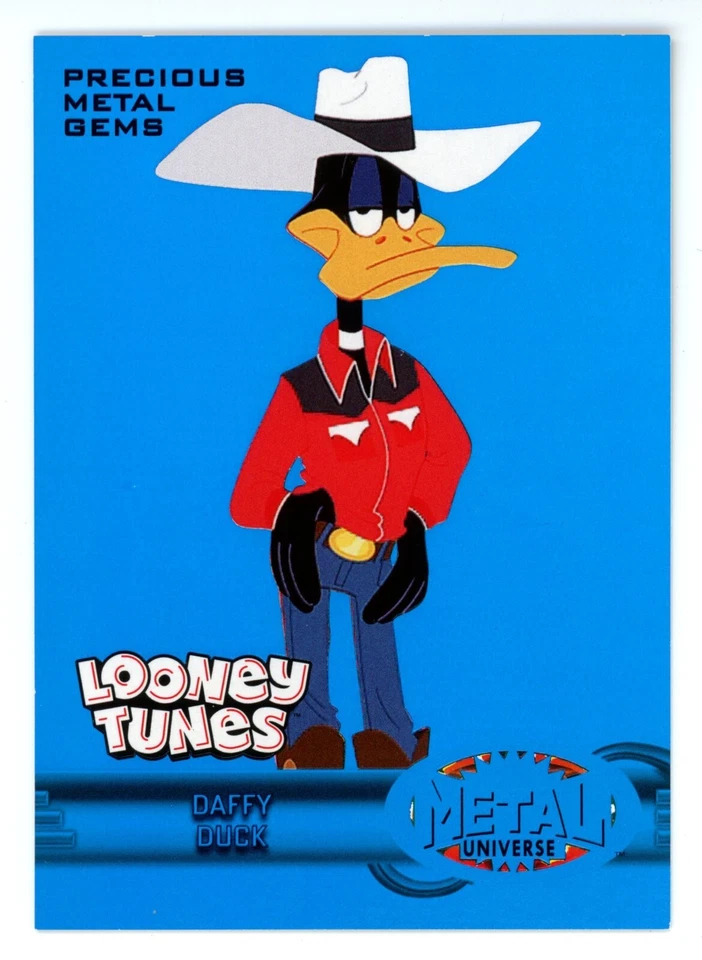 2024 Fleer Retro Looney Tunes Daffy Duck (19/50) PMG Blue 97-98 Metal Universe - Image 2 of 3