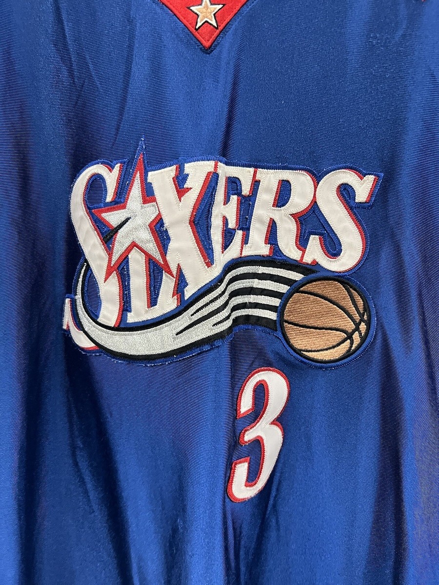 ⭐︎reebok AuTHENTIC EDITION IVERSON アイバーソン ALLEN IVERSON 76ERS SIXERS REEBOK AUTHENTIC JERSEY BLUE