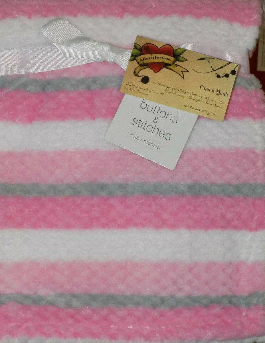 Buttons and stitches baby blanket sale