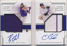 2022 National Treasures Auto Dual Relic Booklet Colton Welker Ryan Vilade RC /99