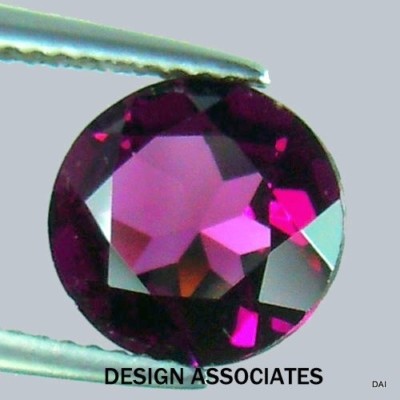 RHODOLITE GARNET 3.50 MM ROUND CUT 2 PIECE SET BEAUTIFUL COLOR