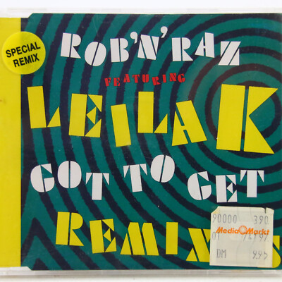 Music Musik Maxi CD Rob 'N' Raz Leila K   Got To Get (Remixes) Gut