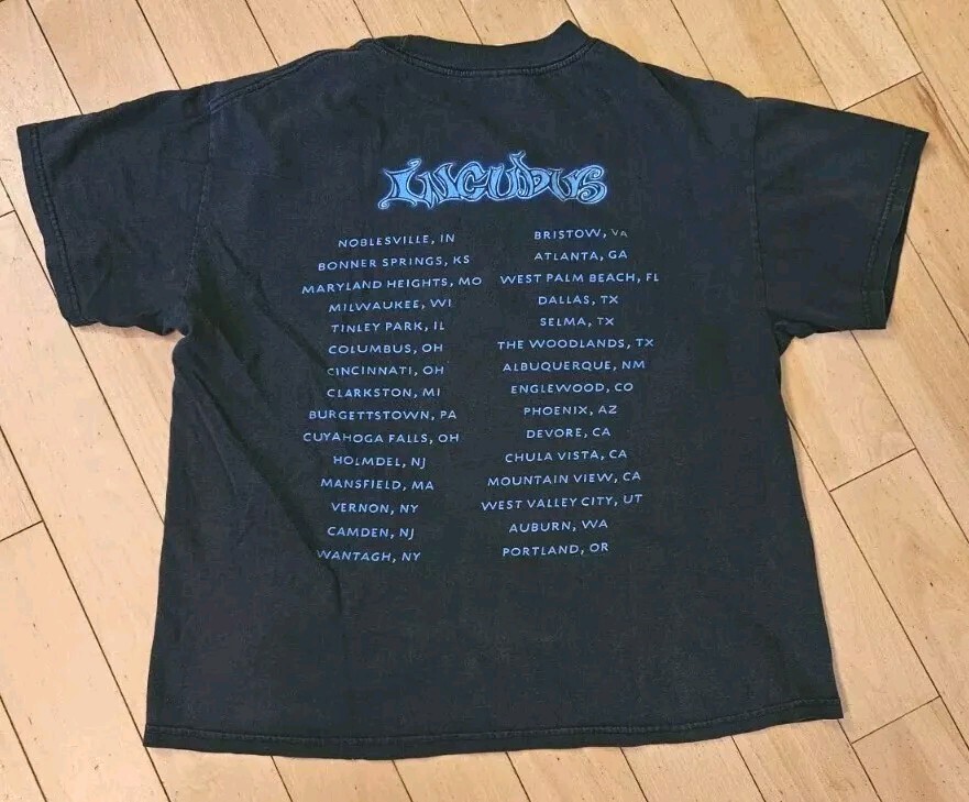 【SALE】INCUBUS 2004 world tour Tシャツ INCUBUS TOUR 2004 NEW BLACK T-SHIRT - Best Rock T-shirts