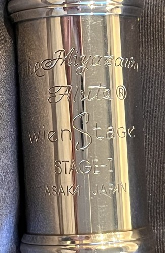 MIYAZAWA Flute, Wien Stage Type Ⅰ, 9K Gold Lip【Japan Handmade】