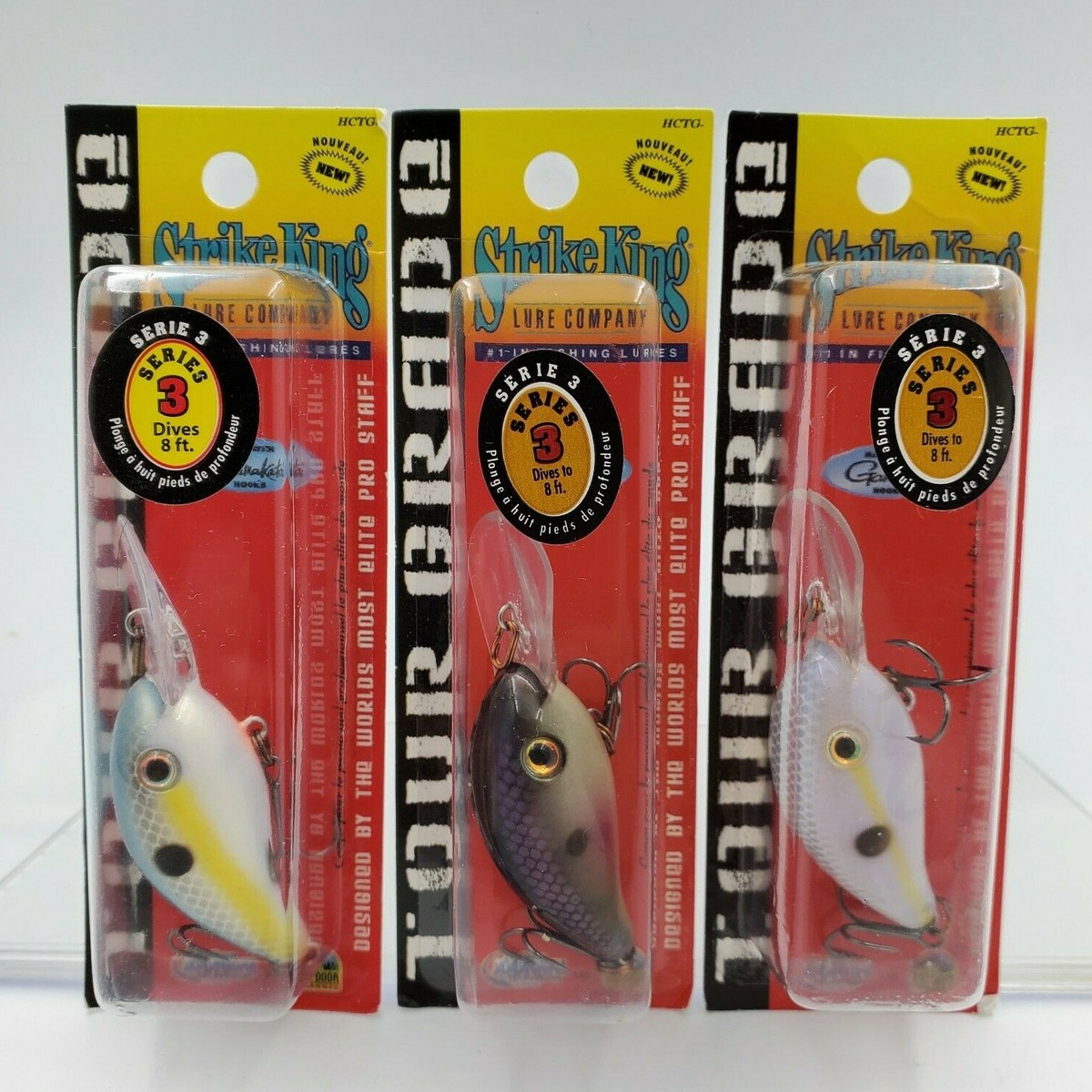 Vtg Discontinued New Strike King Tour Grade Series 3 Crankbait You