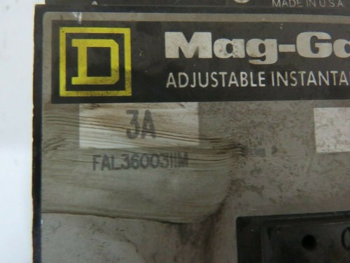 SQUARE D SCHUTZSCHALTER FAL3600311M SERIE 2 NEW OLD STOCK - Bild 5 von 5