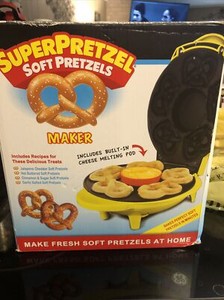 Smart Planet Super Pretzel Soft Pretzels Maker With Cheese Warmer Ebay