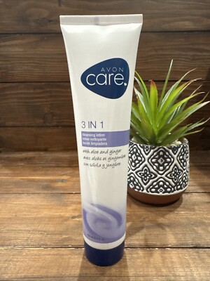 Avon Care  3 In 1 Cleansing Lotion With Aloe & Ginger 3.4z Discontinued NEW