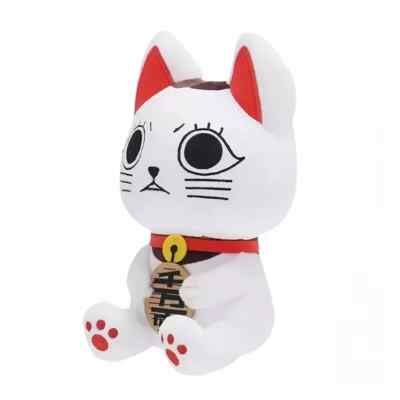25 cm Cartoon DanDaDan Katze Maneki-Neko Anime Merchandise Plüschtiere