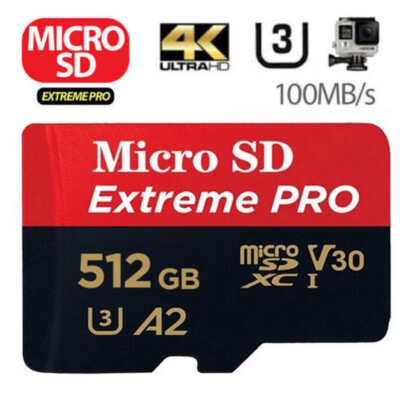 512G Extreme Pro Speicherkarte Memory Card Micro SD Karte micro SDXC Class10 A2