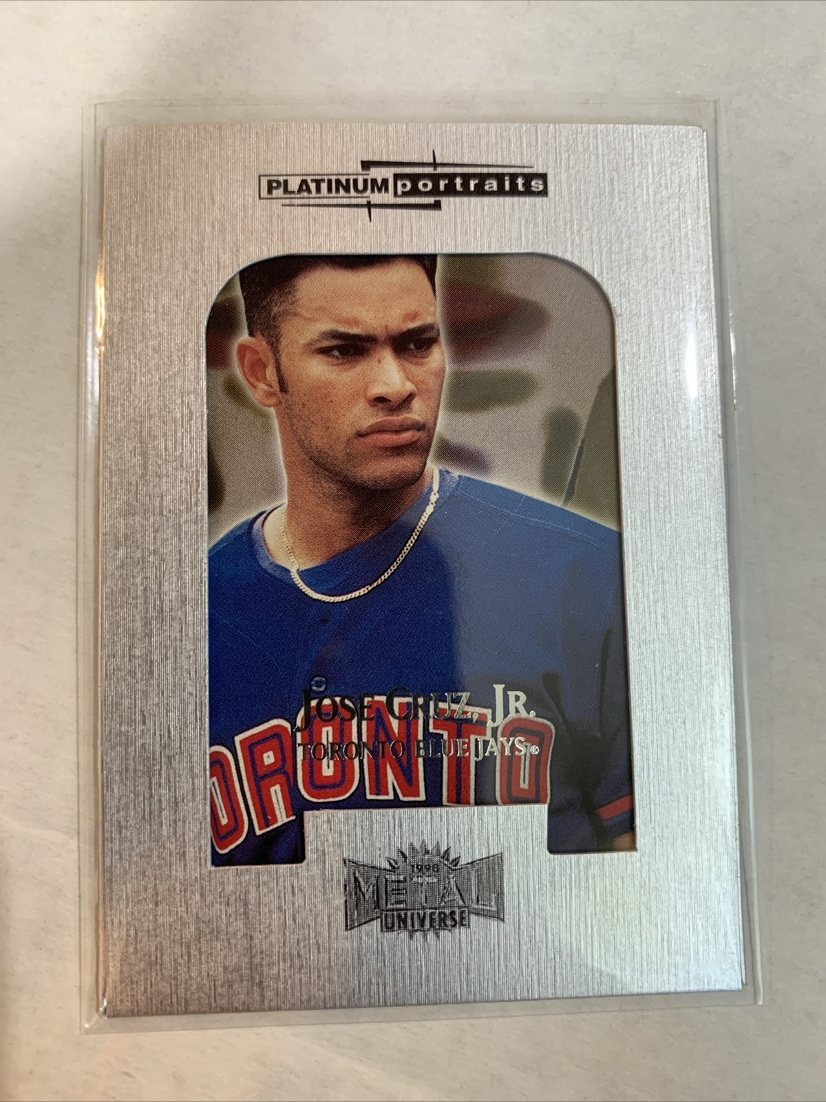 JOSE CRUZ JR 1998 METAL UNIVERSE PLATINUM PORTRAITS #4PP BLUE JAYS