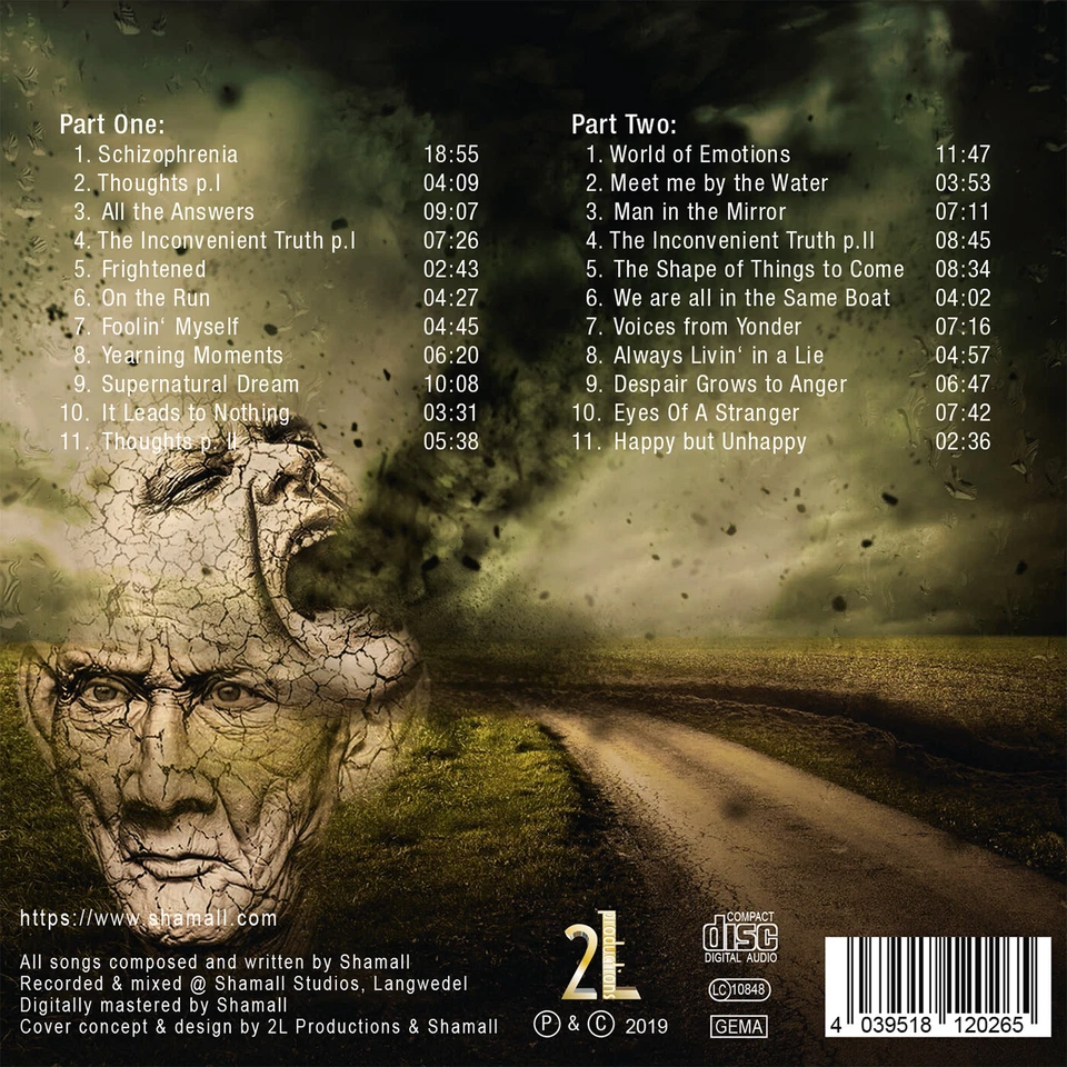 ***** SHAMALL - SCHIZOPHRENIA 2 CD DIGIPAK 2019 NEU, ORIGINAL VERSCHWEISST *LLP* - Bild 2 von 4