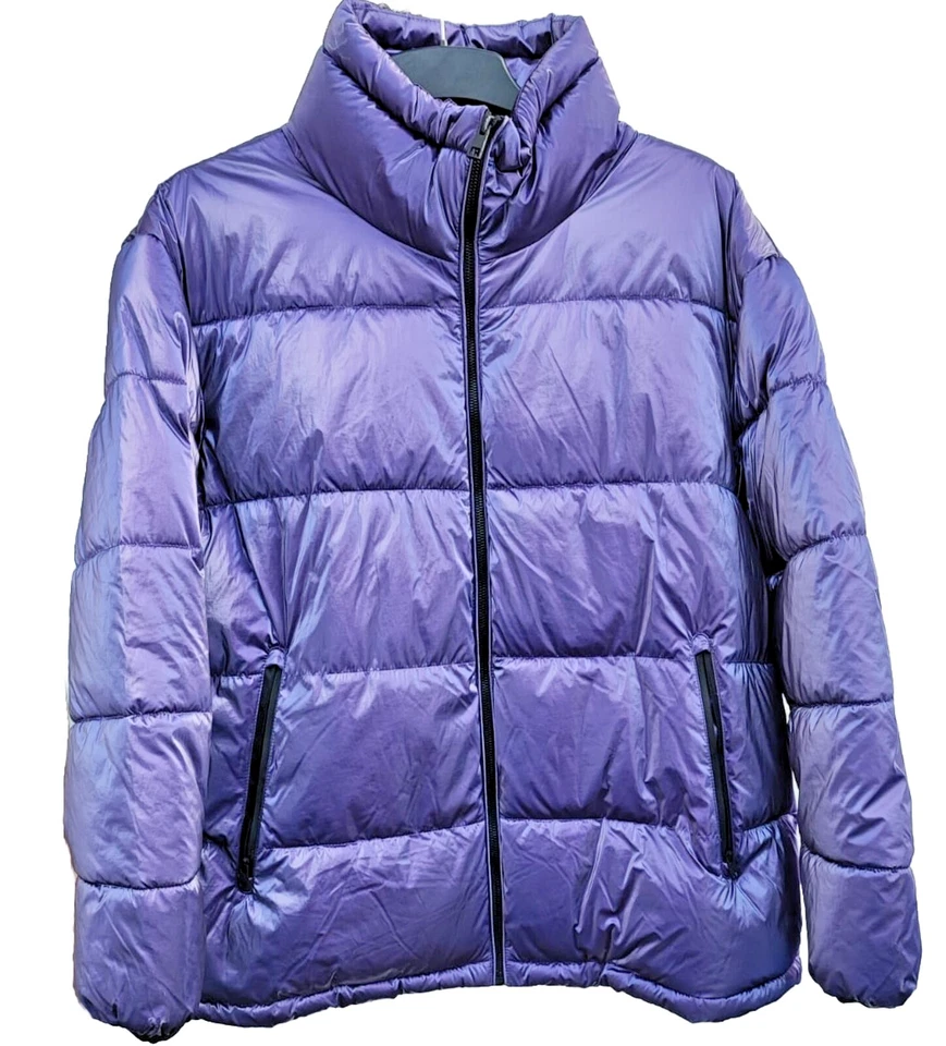 SALE ! HERBST  WARM DICK STEPP JACKE NEU 48 50 XXL METALLIC LILA - Bild 2 von 4