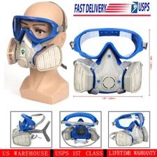 ReusableFull Face Gas Mask Respirator Painting Spraying Respirator Facepiece