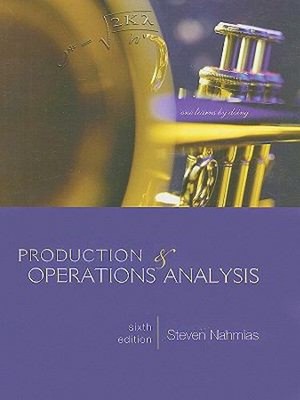 Production and Operations Analysis Hardcover Steven Nahmias