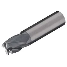 Micro 100 Sem-250-04 Carbide End Mill, 1/4 In, Cut 1/2 In, 4 Flt