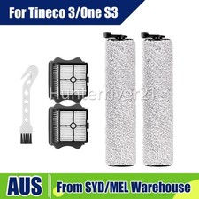 2X Roller Brush + 2X Filter For Tineco IFloor Cordless Floor For One S3 Parts