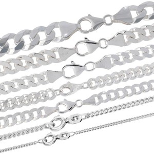 Silberkette Echt 925 Sterlingsilber Panzerkette Halskette Schmuck Collier GERMAN