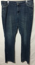 Revolt Women's Plus Size 22 Embroidered Blue Jeans *Hole*