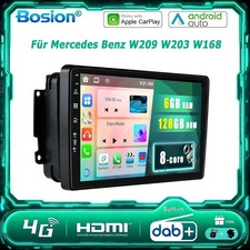DAB+ F&uuml;r Mercedes Benz W209 W203 W168 Android 16 Autoradio Car Play GPS QLED 4G