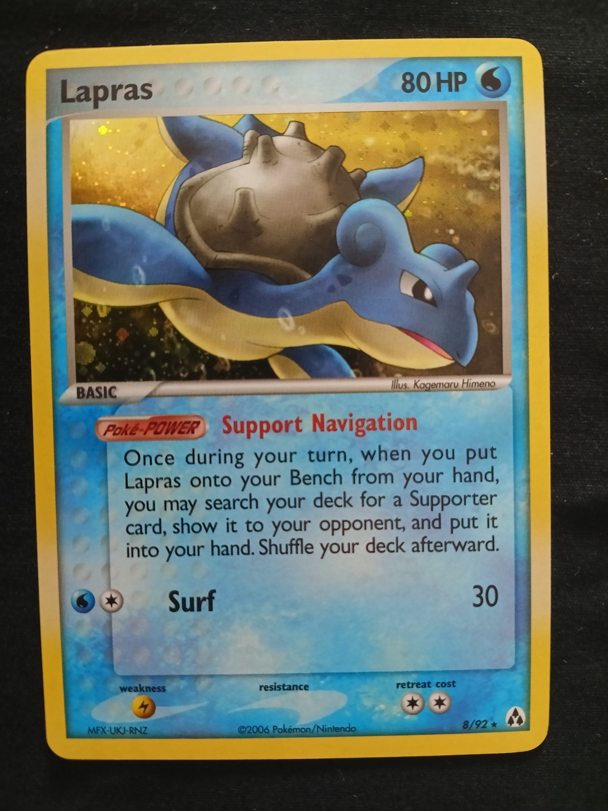 Lapras ~ 8/92 ~ Holo ~ LEGEND MAKER ~ NM ~ Pokemon Card