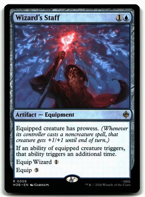 Wizard's Staff MTG R 59 The Hobbit HOB NM