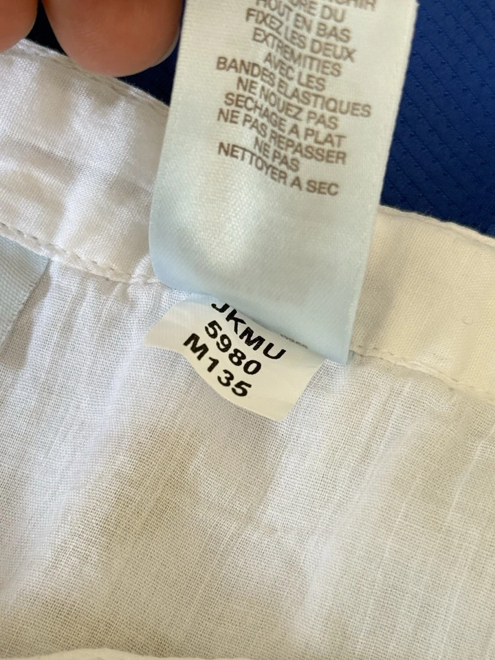 Falda JH Collectibles Talla 10 M Blanca Estampado Floral Línea A Modesta Midi Ligera Foto 3 de 4