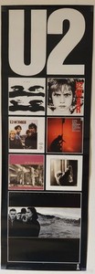 U2 Albums Joshua Tree Boy October 12x36 Vintage 1987 Island Records Promo Poster