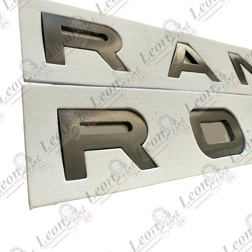 Logo Scritta per Range Rover Grigio Satinato evoque sport vogue velar badge land - Immagine 2 di 4