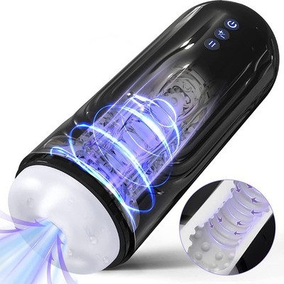 Automatic Male Masturbator Telescopic Cup Sucking Vibrating Stroker Lubricants