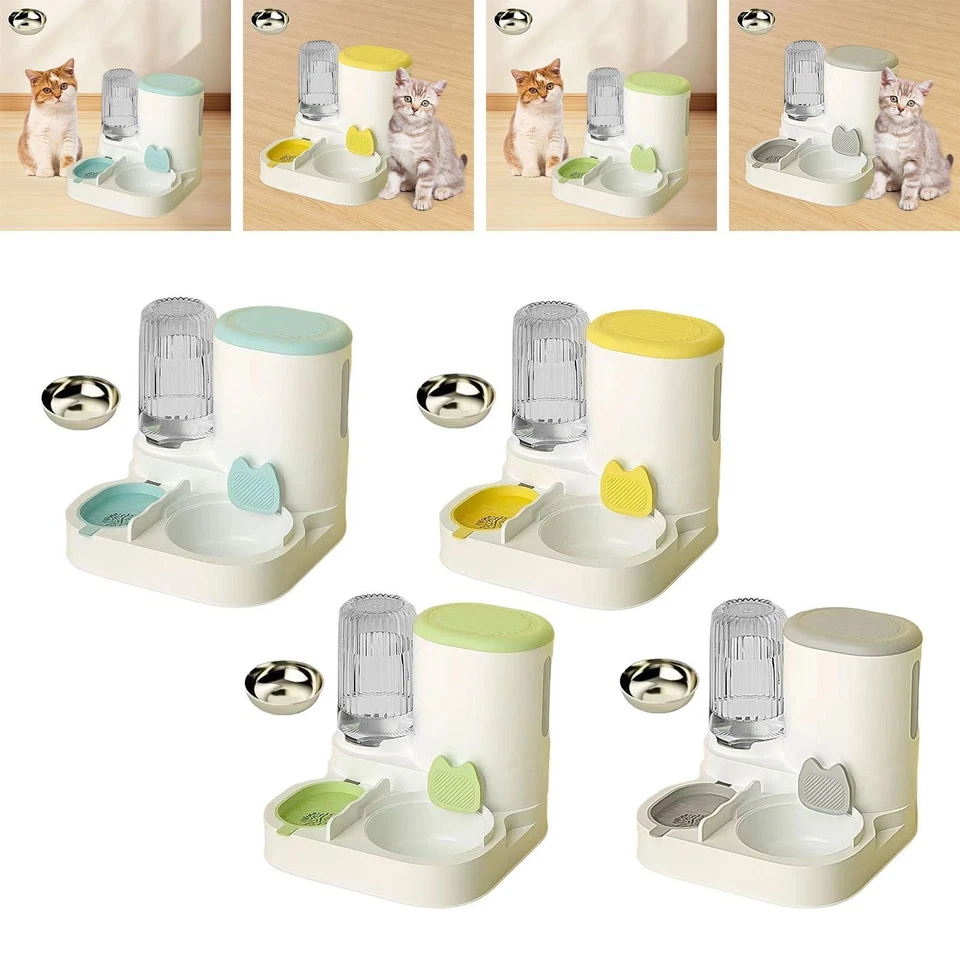 Automatic Cat Feeder and Water Dispenser,Food Bowl,Automatic Pet Feeder,for