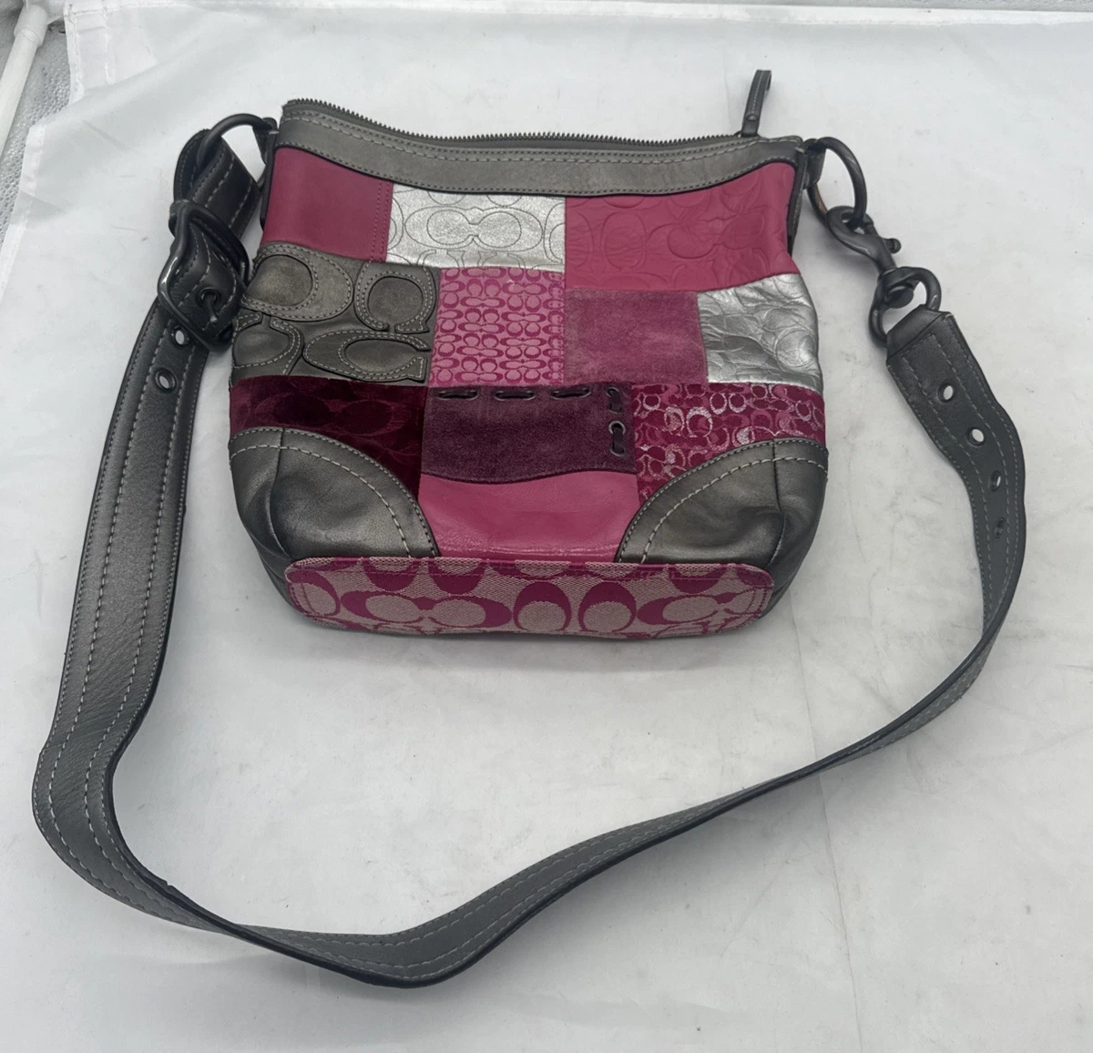Coach Patchwork Shoulder Bag Pink Bags & Handbags for Women for