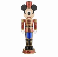 *NEW* Disney 5 ft Animated Holiday Mickey Mouse Nutcracker Home Depot FAST SHIP