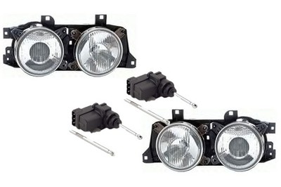 Scheinwerfer passend für BMW 5er E34 88-95 Super-DE H1 Links Rechts + Stellmotor