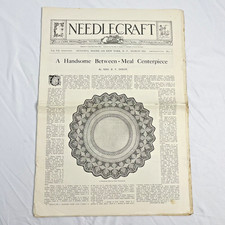 Needlecraft Magazine Mar1916 Embroidery Crochet Sewing Patterns Ads Antique
