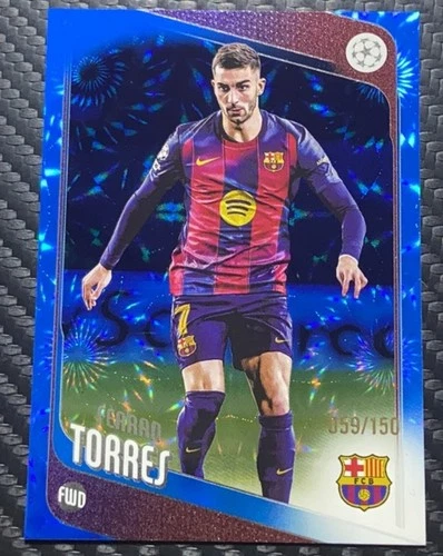 Ferran Torres 2025-26 Topps UCC Japan Edition Blue Sunflower Base /150 #138