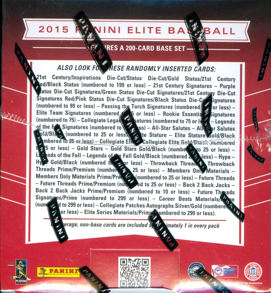 2015 Panini Elite Baseball Factory Sealed Hobby Box - Image 2 of 2