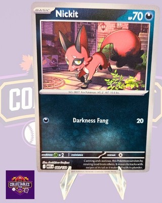Nickit 089/132 Me01: Mega Evolution Reverse Holo - Pokemon TCG NM